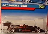 Mattel Hot Wheels 1998 1:64 Scale Black Hot Wheels 500 Die Cast Race Car Collector #244