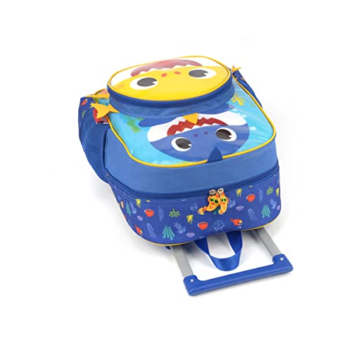 Mochila Infantil Baby Shark com rodinhas