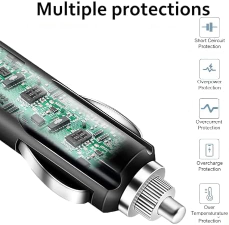 Qglcogt Radar Detector Car Charger for Uniden R3 R7 R1 Power Cord RJ11 - 2