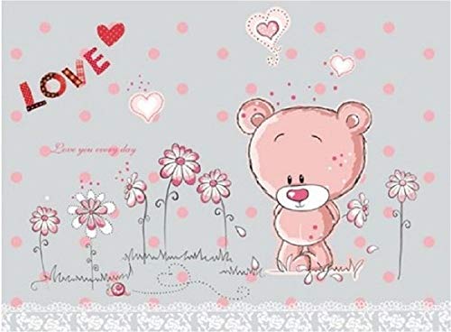 Walplus - Adesivi da Parete con Orsacchiotto per