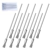 SPEEDWOX 10 Stück Erweiterungsbürste aus Edelstahl, Drahtbürste, Drahtbürste, Lackentferner, Rostbürste, Reinigungsbürsten aus Stahl, Stift, Dorn, 3 mm, Entfernungsaufsätze