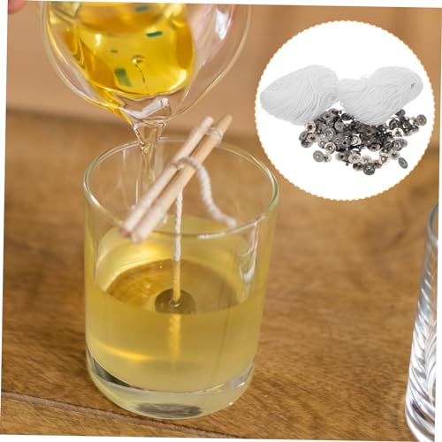 Gadpiparty set mechas para velas con base para velas tealight miniatura 3