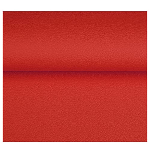 Cuir écologique rouge au fini doux, similicuir haut de gamme pour réfection sièges