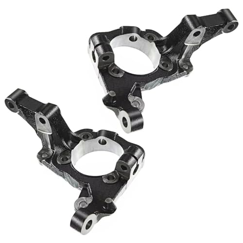 Image of Detroit Axle - 4pc Front Loaded Knuckles Kit for 2007-2012 Hyundai Veracruz, 2008 2009 2010 2011 2 Steering Knuckles 2 Wheel Bearing Hubs Assembly Replacement