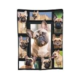 Small Lovely Dog French Bulldog Ultra-Soft Throw Blanket Home Decorative Blanket for Living Room Bed