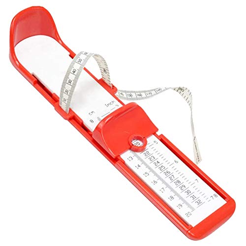 ASOSMOS Kinder-Fußmessgerät Breite Länge Messgerät Lineal Schuhe Größe Fitting Gerät Füße Skala für Kinder Cover
