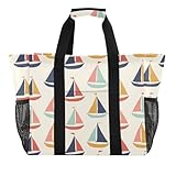 Diseño de múltiples bolsillos: la bolsa tiene un compartimento principal para toallas, mantas o ropa sucia. Bolsillo frontal externo, soportes laterales de malla y secreto interior mantienen los elementos esenciales seguros y organizados.