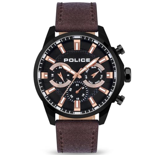 Police MENELIK PEWJF2204204 chronographe pour homme montre bracelet acier