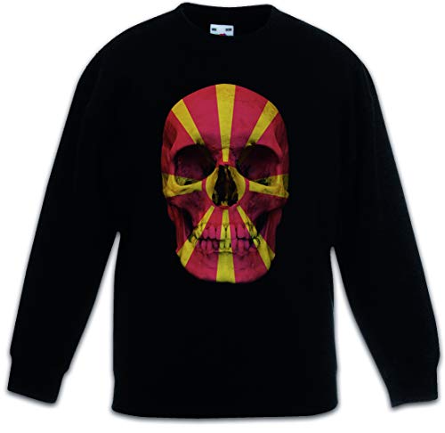 Pullover Macédoine enfant noir sweat-shirt garçon fille à capuche