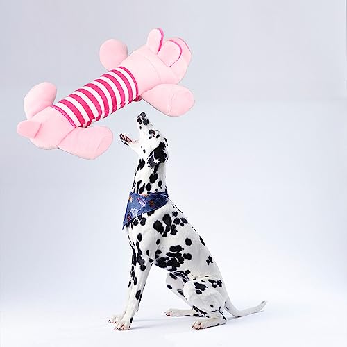 Juguete de peluche para perro con forma animal y chirriador miniatura 3