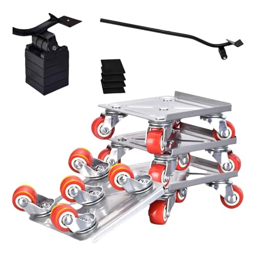 Transportadores Ruedas 5 Ruedas Servicio Pesado con Almohadillas Movimiento Muebles Ajustables 4 Alturas para Reubicación Lisa Protective CoBROD Acero Acero para Muebles