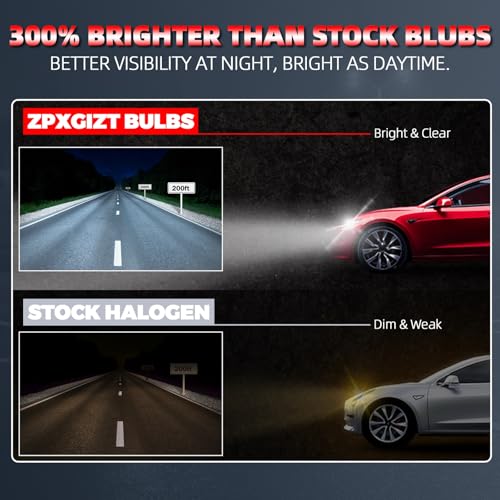 Image of Light Bulbs Fit For Chevy EQUINOX 2018-2021,9012 High Low Beam High Performance Halogen Headlight Bulb Combo, 6000K White Light, Pack of 2