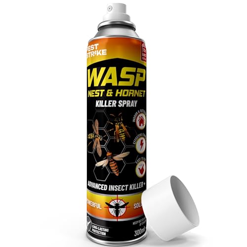 Wasp Nest Killer Spray 300ml Fast-Acting Aerosol for Indoor & Outdoor Use Powerful Safe & Effective Wasp Spray