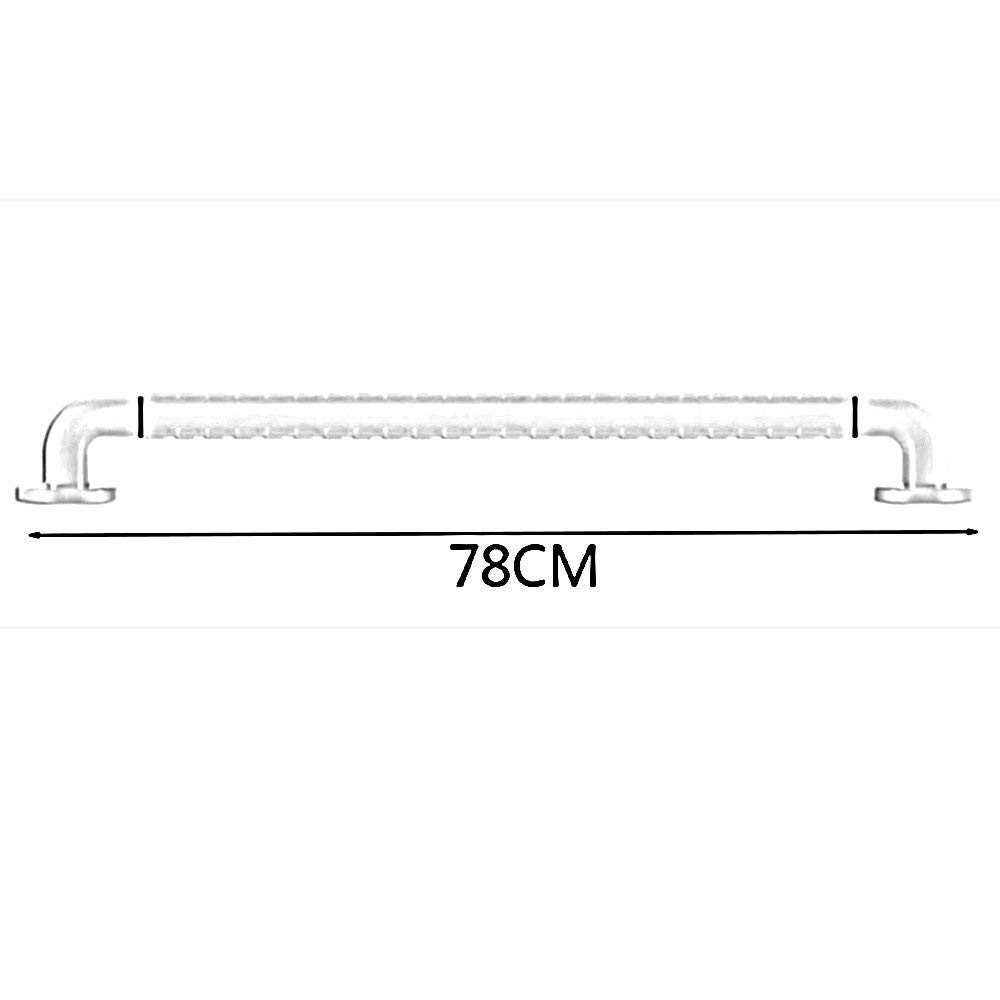 Barra di sostegno in acciaio inox, antiscivolo, per anziani e disabili, con braccioli, supporto sicuro per bagno e WC, lunghezza 30 cm