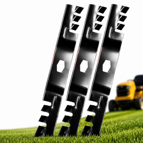 Hedday 742P05094-X 17280 S-Hole Mulching Blades for 50 Inch Mower Decks