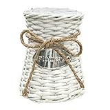 Una cesta multiusos: úsalo para utensilios para traer un estilo de granja a la decoración de tu cocina. También es un jarrón de flores chic y rústico con algunas flores de lavanda o girasol para decoración de centros de mesa. Se verá encantador en una boda romántica vintage o francesa. A tus amigos les encantará