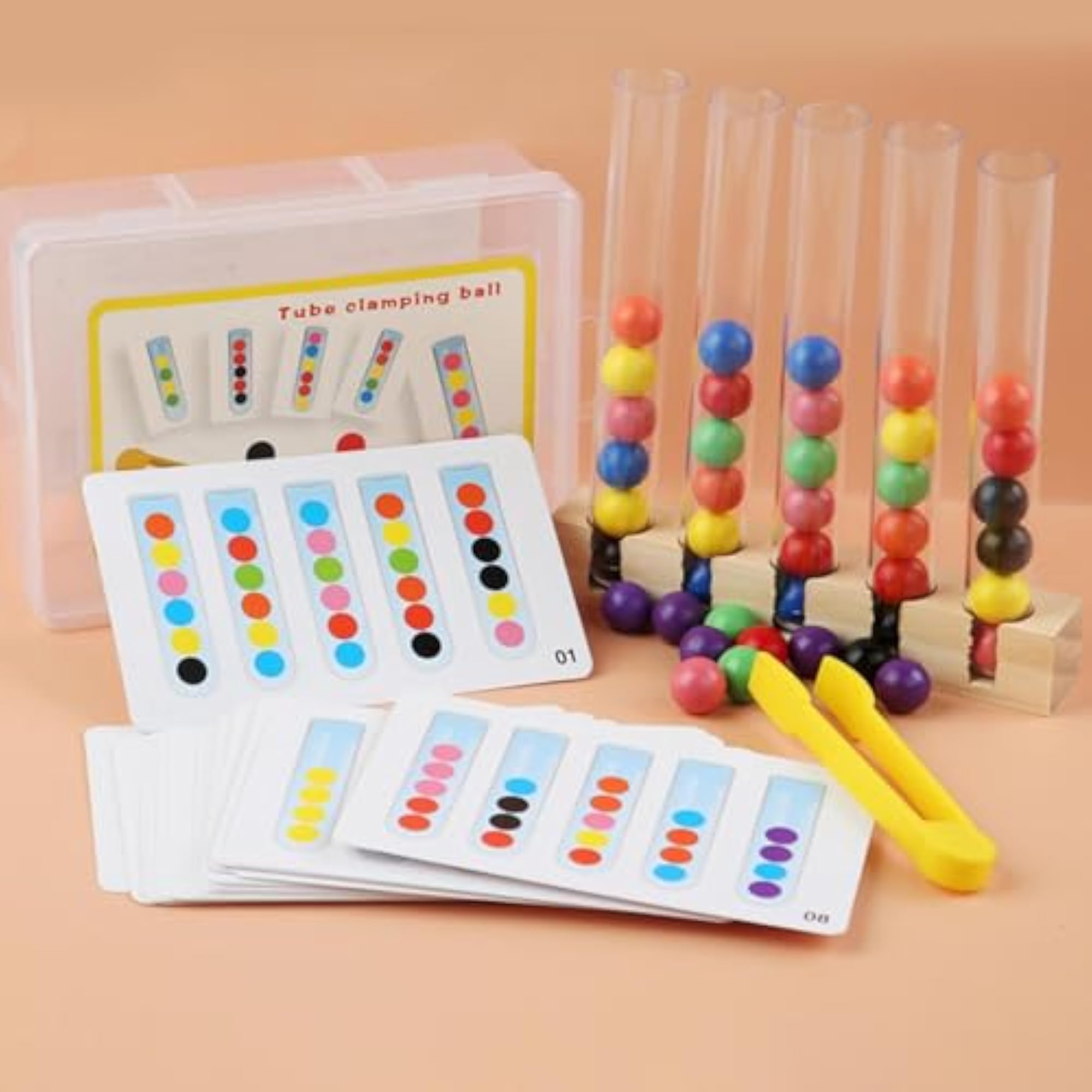 Clip Beads Test Tube Toys for Ages 3-6