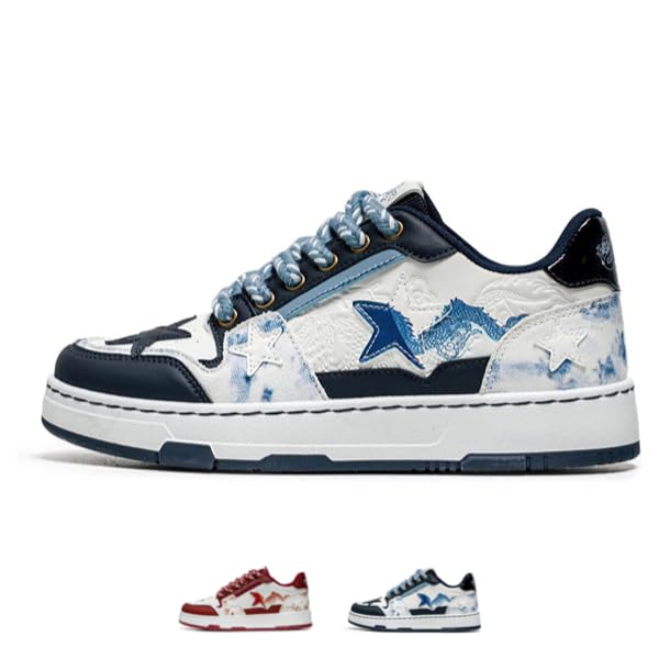 Cool Dragon Star Chunky Sneakers Women Men Trendy Aesthetic Casual Street Skateboard Walking Shoes - Main Image