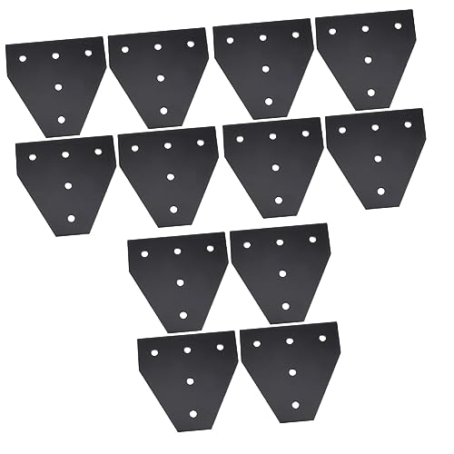 Mobestech 12pcs Shape Joining Plate Aluminum Alloy Linear Extrusion Device Easy Install for Printer