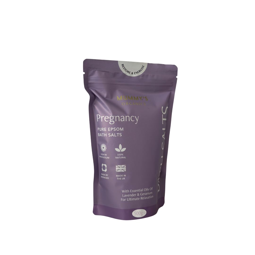 Mummy's Organics Pregnancy Epsom Bath Salts | Soothing Blend With Lavender And Geranium Essential Oil Pregnancy Essential Nurturing Self Care