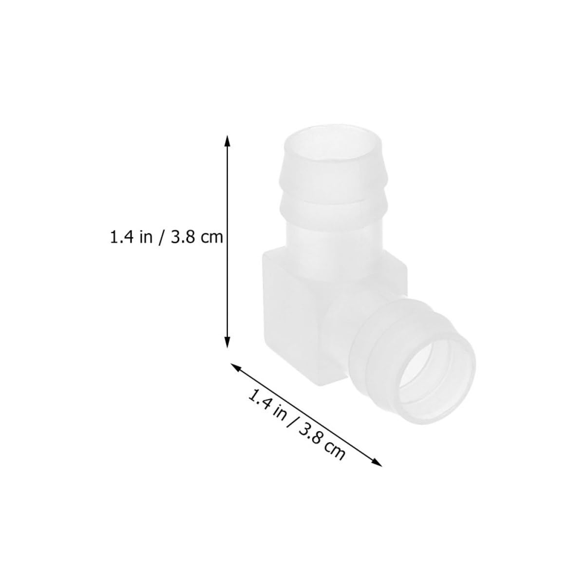 HEALEEP Elbow Pipe Fitting Connector Set 8 Pcs Plastic Elbow Hose 90 Degree Smooth Surface Easy to Use