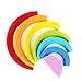 Produktbild STOBOK 7 stücke Holz Rainbow Stacker Geometrie Bausteine Lernen Spielzeug Pädagogisches Puzzle für Kleinkind Kinder