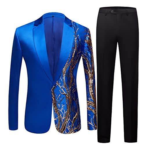 Men's Suits Diamond Studded Suits Party Singers Fitted Suits Men's Business Stage Sparkling Outfits Wedding Suits