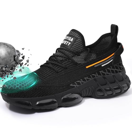 LAoutun Sicherheitsschuhe Herren Frauen Arbeitsschuhe Herren Leichte Sicherheitsschuhe Arbeitstrainer Atmungsaktive rutschfeste Dämpfende Arbeitsschuhe BAU Industrie Sneakers LAoutun Sicherheitsschuhe Herren Frauen Arbeitsschuhe Herren Leichte Sicherheitsschuhe Arbeitstrainer Atmungsaktive rutschfeste Dämpfende Arbeitsschuhe BAU Industrie Sneakers
