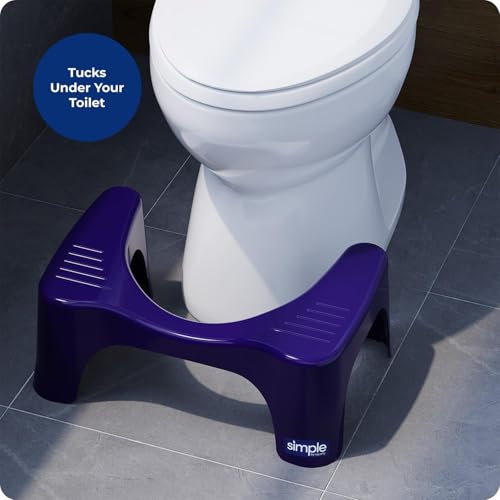 Squatty Potty Simple Bathroom Toilet Stool, Deep Purple 7", Ergonomic Stool – Posture-Enhancing Bathroom Footrest for Improved Digestion & Constipation Relief by Squatty Potty - Image 6