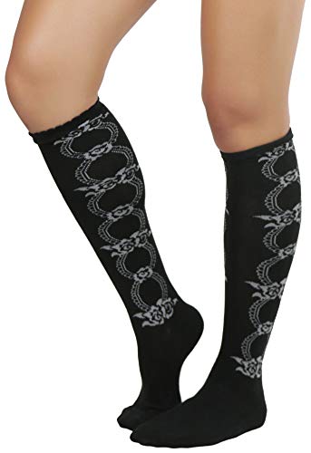 Image of ToBeInStyle Women's Acrylic Knee High Print Socks