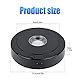 SWTHM Rotatable Round LED Lights Display Base, 11,5 cm Black Display Pedestal, Type C & Battery Charging, 8 Light Modes Round Multicolor Light Base for Clear Crystal Glass Resin Crafts