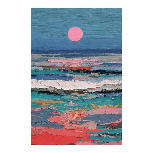 Impression sur toile soleil et mer au design panoramique moderne raffiné