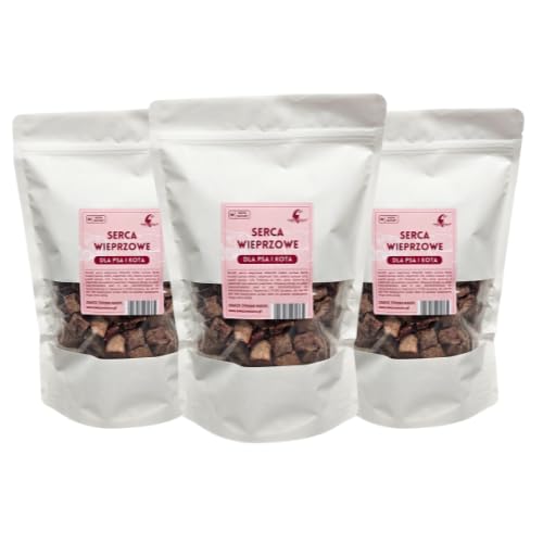 3 x 200g liofilizowane serca wieprzowe