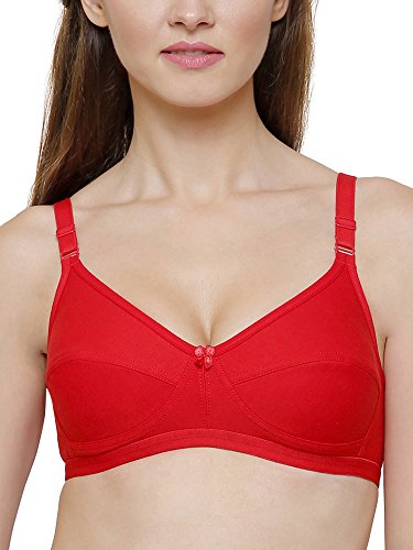 Image of INKURV Cotton Hosiery Bra for Women's Daily use, Full Coverage Bra for Regular wear, Non Padded, Non Wired Everyday Bra with Rich Cotton-Zoe Combo of 3
