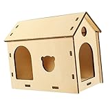 Cachette pour hamster - la maison de cachette pour hamster est fabriquée en bois, c'est pour les animaux de compagnie, l'habitat du hamster