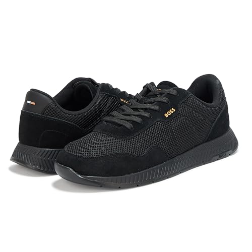 Image of BOSS Men's Leather Mix Low Top Sneaker