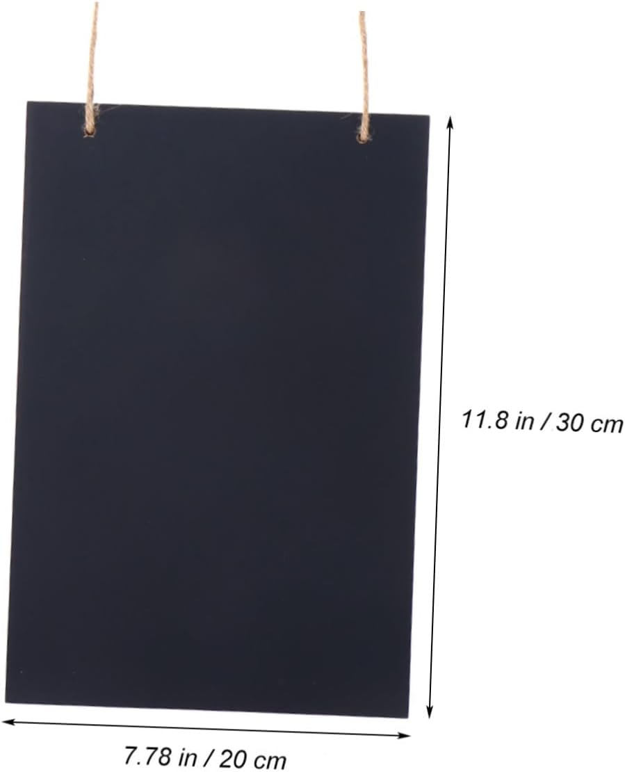 Rustic Wood Chalkboard Sign 20x30cm Hanging Decorative Display Board