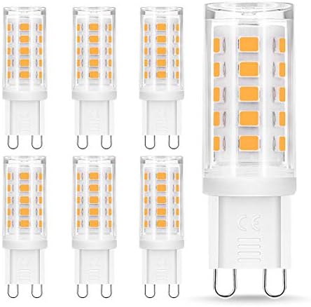 Fulighture G9 LED Bulbs [6 Pack] 4W (40W Halogen Equivalent), Energy Saving Light Bulbs for Chandelier, Ceiling Lights, Wall Light Fittings, Crystal Lamp, Ceiling Fan Light, Non-dimmable