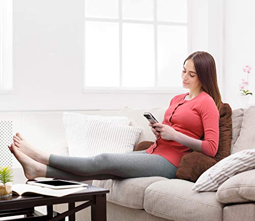 Clara Clark Reading Pillow, Back Rest Pillow For Sitting In Bed With Arms For Kids & Adults - Premium Shredded Memory Foam Tv Sit Up Pillow - Medium, Brown #TOP7