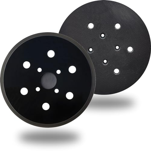 6 Inch Hook & Loop Sanding Pad with 6 Holes - Ideal Replacement for Ridgid R2611 Random Orbit Sander, Works Seamlessly with 6 Inch Sander Discs by Tockrop - Used condition - US$6.41