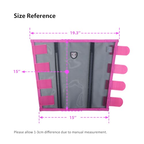 Image of Harrison Howard Loose-Fitting Horse Fly Leggings Breathable, Tear-Resistant Fine Mesh Leg Guards Stay-on Comfortable Fly Boots (Set of 4)