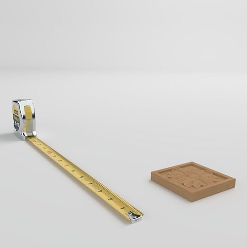 Vista 26 de Ekena Millwork ROS03X03X00EDRW Rosetas pequeñas cuadradas de Edimburgo, marrón