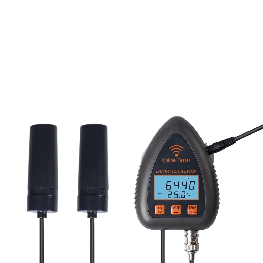 Bodentests, intelligentes pH-Messgerät, pH-Tds Ec S.G, Wasserqualitätstester, Online-Aquarium, Pool, Hydrokultur, Datenlogger-Monitor