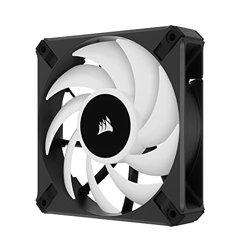 Image of Corsair iCUE AF120 RGB Elite 120mm PWM Fan - Eight RGB LEDs - AirGuide Technology - Fluid Dynamic Bearing - Zero RPM Fan Mode - CORSAIR iCUE Software Compatible - Black