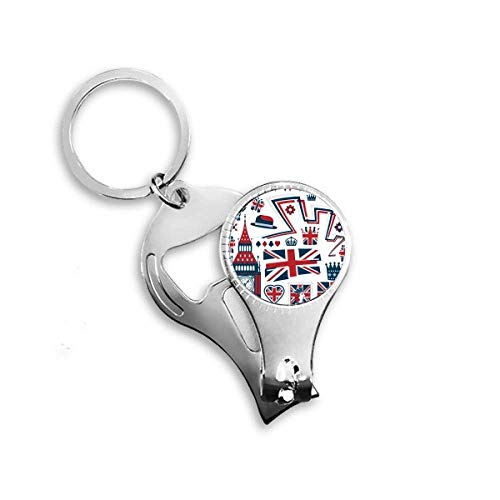 Big Ben Ballon Soldier UK Landmark Nail Nipper Ring Key Chain Bottle Opener Clipper