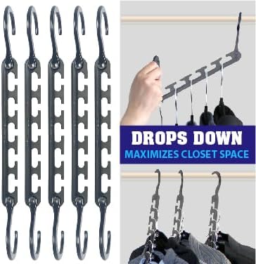Miniatura 5 de Wonder Hanger Max nuevo y mejorado, paquete de colgadores triples, el espacio en el armario para ropa de acceso fácil, sin esfuerzo, sin arrugas,