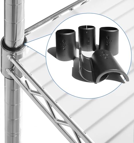 image for Takngjd Wire Shelf Clips - 36 Pack Plastic Metal Shelf Clips, 1 Inch W