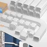 WEETALL 3' 16Ft Mini Split Line Set Cover with Flexible Pipe, Decorative Pipe Line Cover Kit for Mini Split and Central Air Conditioner & Heat Pump, Indoor & Outdoor