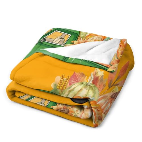 Couverture douce automne 178x203cm plaid tournesol pour canapé