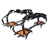 KIMINO アイゼン チェーンスパイク 雪山 登山 マンガン鋼爪 TPU織ベルト 軽アイゼン 滑り止め あいぜん 凍結道路 氷釣り 男女兼用 調節式 収納袋付き